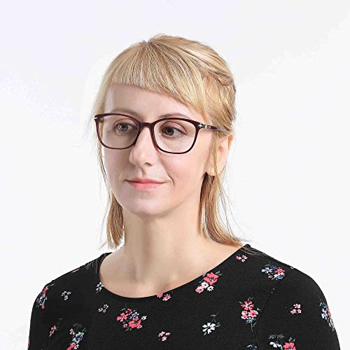 Lifeart Blue Light Blocking Glasses, Anti Eyestrain, Computer Reading Glasses, Gaming Glasses, Tv Glasses For Women And Men, Anti Glare (Red, No Magnification) #TOP4