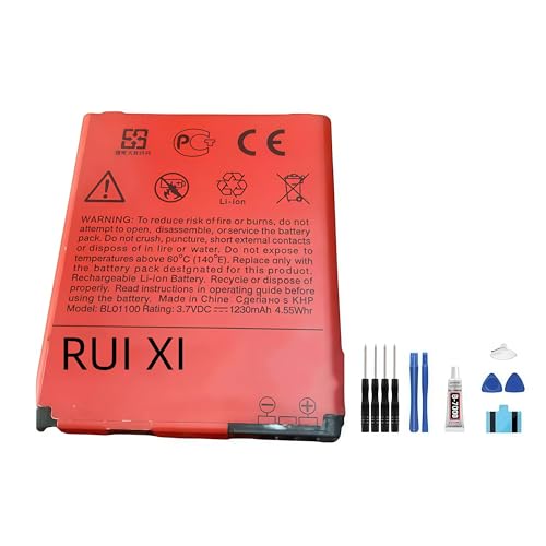 RUI XI Batería compatible con HTC Desire C H1000C ADR6280 A1320 1230mAh 3.7V BL01100 batería de teléfono