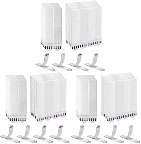 Image of Sinnsally Large Picture Hanging Strips Heavy Duty,20-Pairs(40 Strips) Sticky Picture Hangers for Walls Hanging Without Nail,Damage Free No Nails Refill Adhesive Poster Frame Mounting,White (Pack of 3)