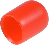 Vista 22 de uxcell 200 tapas de goma de 0.051 in (1/16") de vinilo redondo de vinilo para pernos de tubo, protectores de rosca de tornillo, color negro