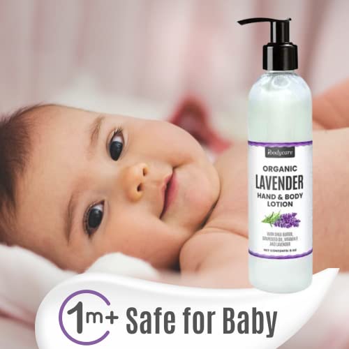 Ibodycare Lavender Hand, Face, Body And Massage Lotion With Shea Butter, Grapeseed Oil And Vitamin E For Adults, Kids And Baby, 8 Oz, Paraben Free, Organic, Natural, Reduce Scars, Skin Care #TOP1
