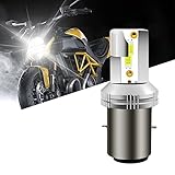 bombillas led para moto son legales 【Sin Polaridad e Instalación Fácil 1: 1 Diseño】 1: 1 Diseño del tamaño de la bombilla de halógeno. Kit de conversión todo en uno. Tamaño de ajuste compatible y diseño de no polaridad, instalación de plug and Play. Según el diseño original de la lámpara halógena, compatible con el 99% del sistema de motocicleta, adecuado para la mayoría de la motocicleta BA20D. Verifique la descripción del producto para obtener una guía de instalación de patrones de iluminación perfecta.