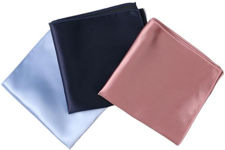Men's Suit Pocket Square Handkerchief Polyester Mercerized Shiny Finish Gentleman's