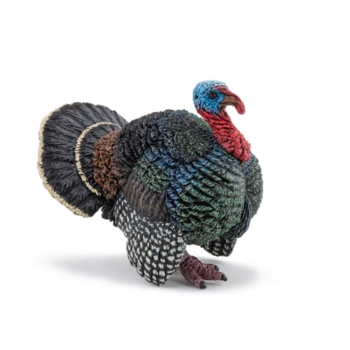 Papo - Realistic Turkey Figure - Ages 3+ - Farm Life Collection - Educational Play Farm Birds - Gift Idea Toy for Girls and Boys