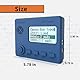 Mini CW Trainer Morsecode-Trainer mit Display, Moore Simo Wales Code Kurzwellenradio Telegraphentaste Autoschlüssel Lernen CW Radio für Telegrafenpraxis mit Ladekabel (Blau)