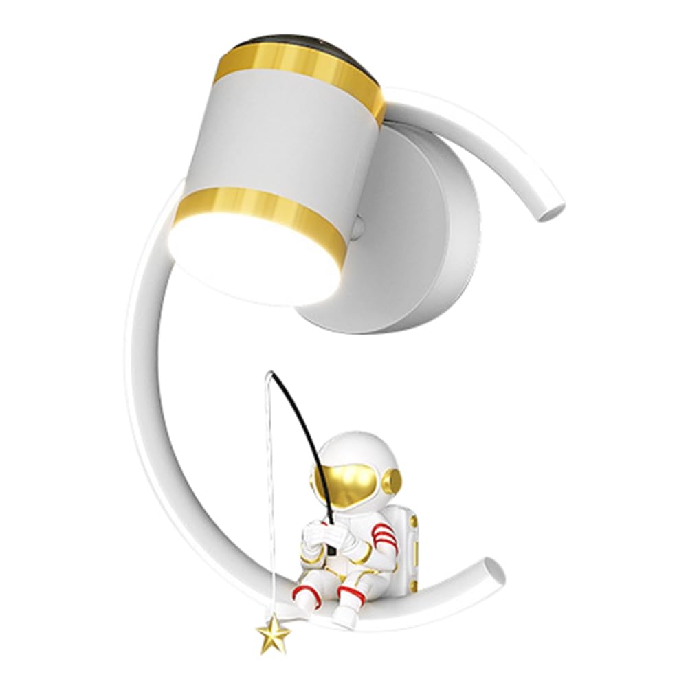 Lampe murale LED enfant astronaute avec projecteur étoiles pour éclairage intérieur chambre
