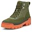 Green/Coral Quilted Nylon