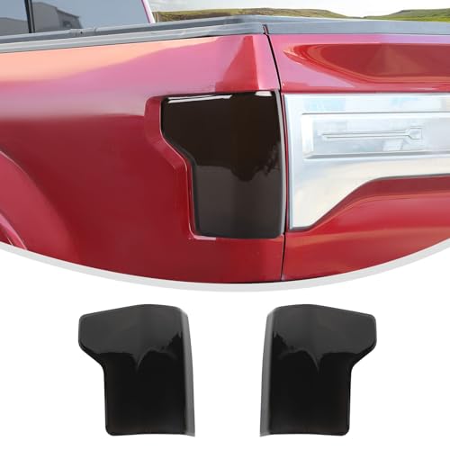 Linskip Tail Light Overlay Covers for 2015 2016 2017 Ford F150 XL & XLT, Tail Lamp Protectors Guard Decoration for F150 Exterior Accessories(Smoke Dark)