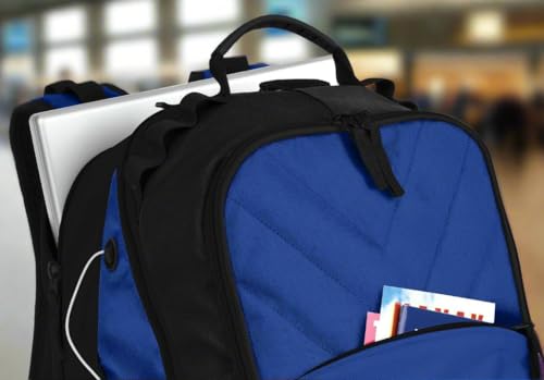 Image of Broad Bay Middle Tennessee State Backpack | Official MTSU Logo, Padded Laptop Computer Section, Premium 600 Denier Nylon Fabric,
