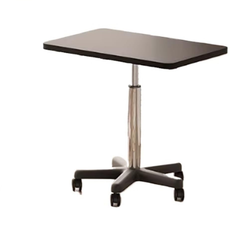 ZTHYSHOZ Side Table Mobile Desk Computer Lifting Table Sliding Bedside Standing(Black)
