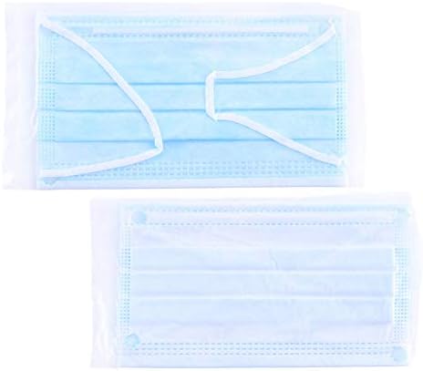 Disposable Face Mask,Pack of 50pcs (blue)