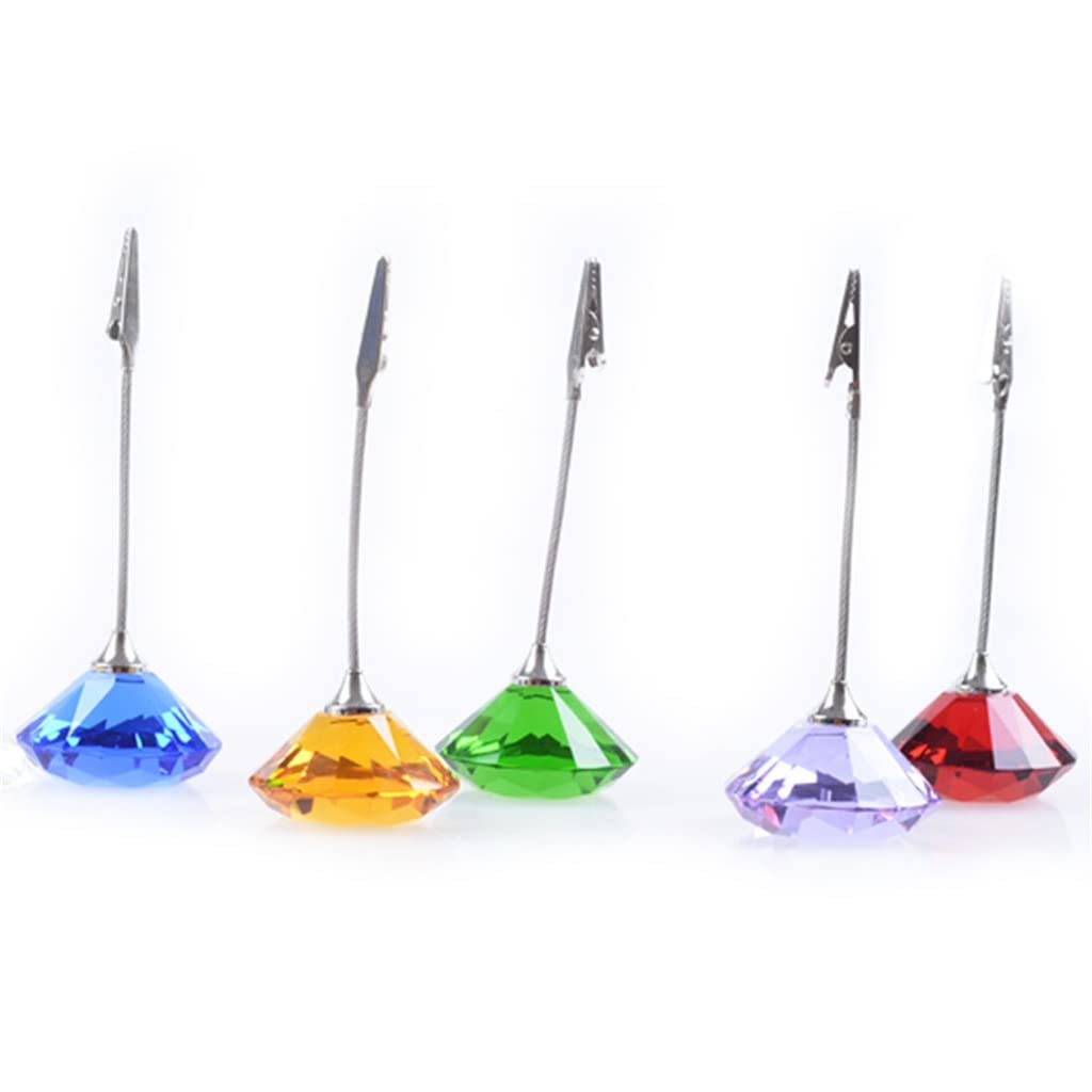 MOBYGKFY Color Base Business Card Holder Crocodile Mouth Clip Paperweight Ornaments Desktop Message Memo