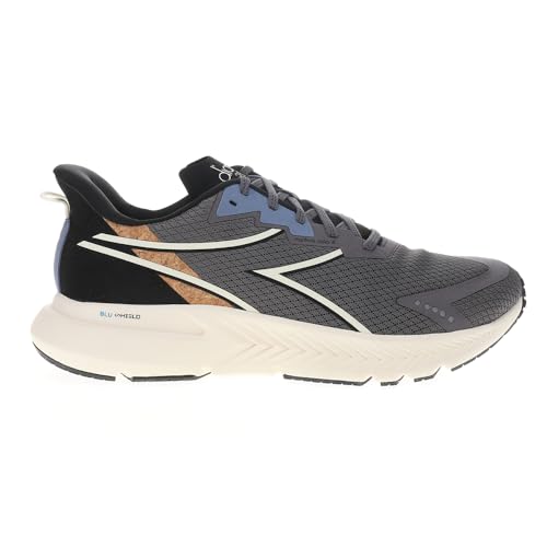 Diadora Mens Mythos Blushield Volo 4 2030 Running Sneakers Shoes - Black, Grey
