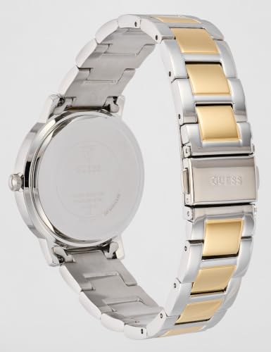 Image of Guess Round 34mm Silver Dial Analog Women Watch - U1405L2M