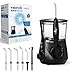 Waterpik WP-662E Idropulsore Dentale Professional con 7 Testine, Strumento di Rimozione della Placca Dentale, Nero