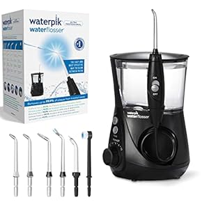 Waterpik WP-662E professionele tandheelkundige spoelmet 7 koppen, instrument voor het verwijderen van tandplak, zwart