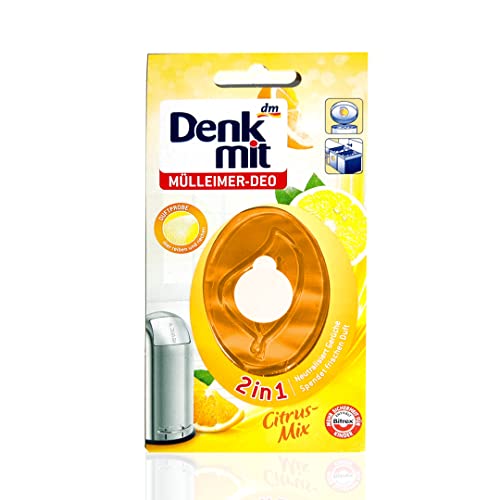 Mülleimer Deo (1er Pack) - Neutralisiert Gerüche - Spendet frischen Limonen Duft - Kindersicher - Für lang anhaltende Frische - Einfache Anwendung