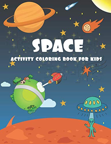 Space activity Coloring Book for Kids: space dreams Coloring Book for Children Planets, Astronauts, word box, mazes, Dot to Dot, fantastic book for ... loves space and learn with 50+ Unique Designs image 2