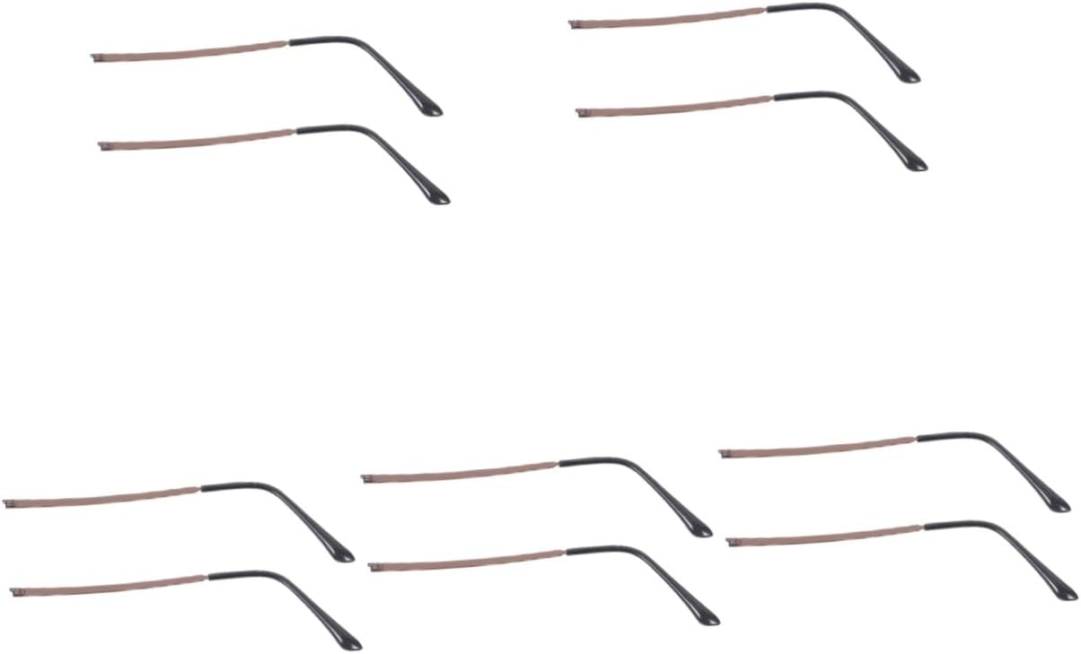 FOMIYES 5pairs Glasses Arm Replacement Metal Eyeglasses Repair Kit Nose Pads Replacement Slip Glasses Grip