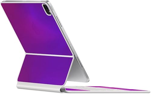 SopiGuard Skin for 2021 Magic Keyboard Case 12.9 - Adhesivo de vinilo de precisión de borde a borde superior, teclado y panel trasero (gris carbono)