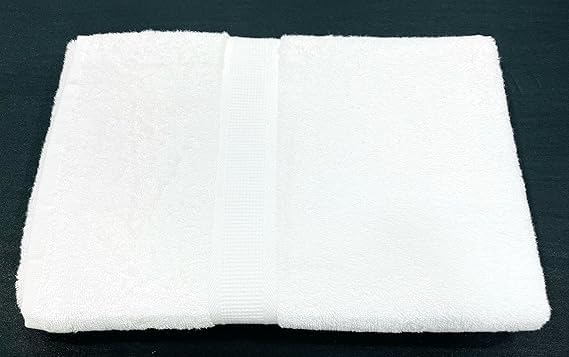Bombay Dyeing Santino Premium Large Bath Towel - 100% Cotton, 550 GSM, White (75x150 cm)