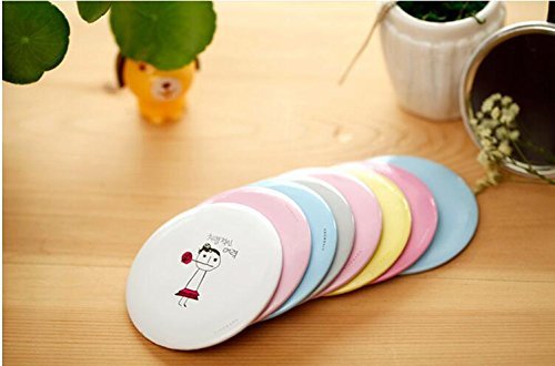 12pcs OPCC lovely makeup mirror Compact Cosmetic Makeup Round Pocket Purse Hand Mirror,great gift