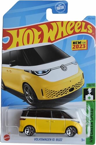 Hot Wheels Volkswagen ID Buzz escala 1:64 amarillo miniatura 1