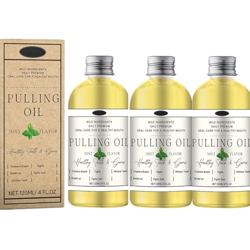 Aceite de Coco Orgánico Puro Para Dibujo, Sabor Menta, Aceite de Dibujo Para Dientes Y Encías, Aceite De Coco Orgánico Para Extraer, Cuidado Bucal Suave Y Eficaz 120ml (3)