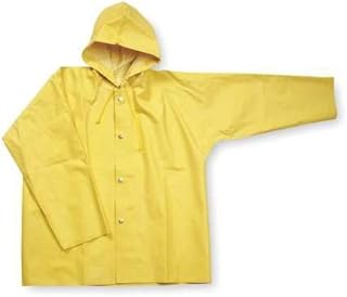 Rain Jacket with Hood, Yellow, L