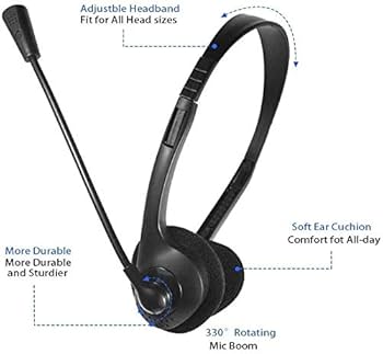 Aazon.co: USB Headset With Icrophone Noise Cancelling &ap; Audio