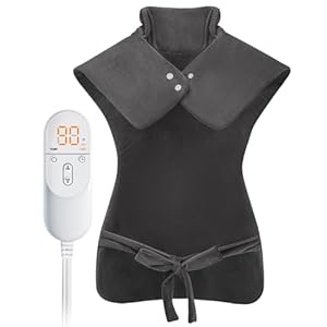 Almohadilla térmica para alivio del dolor de espalda, cuello y hombros, regalo de aniversario, cumpleaños, Navidad, para mujeres, hombres, mamá, papá, artículo elegible para la FSA, almohadilla