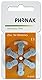 60 x Hörgerätebatterien Phonak Powerone mercury-free Typ 13 orange