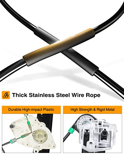 A-Premium Power Window Regulator Without Motor Compatible With Bmw X3 2004-2010 Front Passenger Side #TOP3