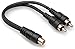 HOSA - YRA-105 - Y Cable - RCAF to Dual RCA