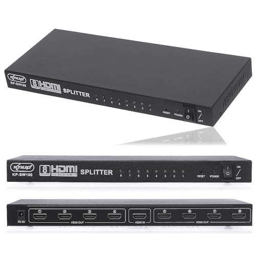 Splitter Divisor Hdmi 1 Entrada × 8 Saídas 1080p Full Hd 3d