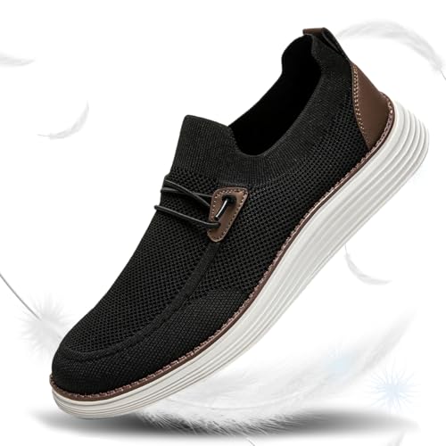 Mens Slip on Loafers Boat Shoes Non Slip Walking Shoes Running Shoes Fashion Sneakers for Men Comfort Lightweight Breathable Casual Office Shoes4