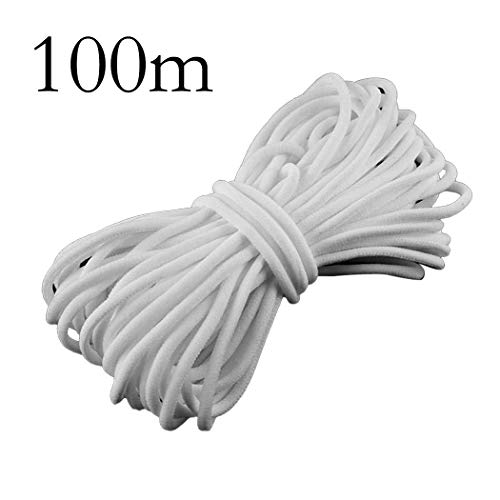 Hopekings Cordino Elastico - 3mm Larghezza Elastico Corda Corda Elastica Corda Elastica per bricolage Cucito Fai da Te Tessitura copriletto Polsino