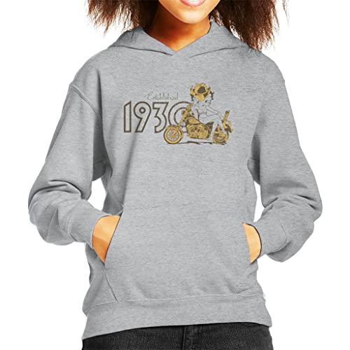 Sweat Betty Boop Biker fille sweat-shirt à capuche vintage 1930