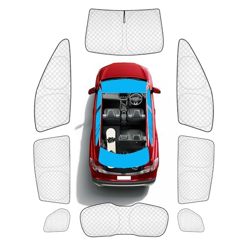 Image of KMF 8pcs Thicken Full Window Sun Shades for Toyota Corolla Cross 2022-2025 Accessories, Windshield Sunshade Car Window Covers for Side Rear, UV Block and Blackout Privacy for Camping Outdoor