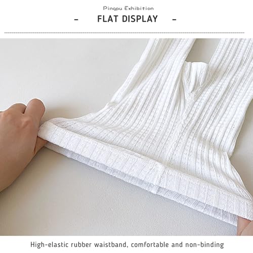 Toddler Girls Footless Knit Ribbed Tights Soft Breathable Seamless Cute Pants with Bow3