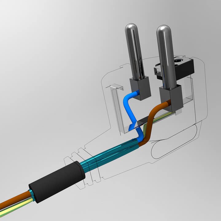 abgeschirmte Steckdosenleiste 9-Fach, mit PRP-Protect, zur Schirmung niederfrequenter elektrischer Felder