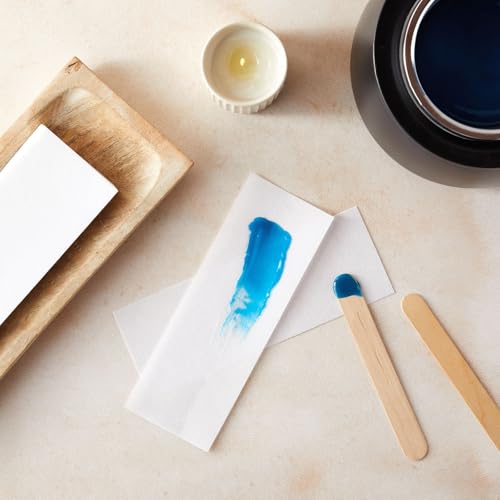 Juvale 800-Pack Wax Strips for Body and Facial Hair Removal - Non-Woven Depilatory Paper Sheets, Customizable Size, Smooth Surface, and Disposable (7.85x2.7 in)