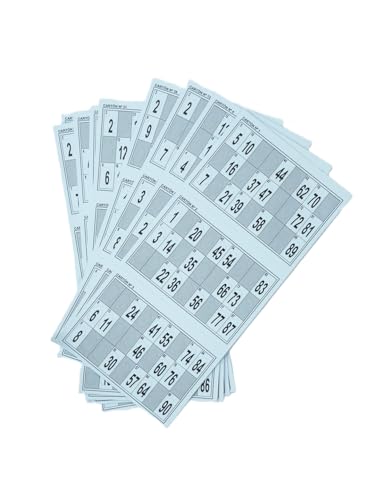 150 CARTONES TROQUELADOS DE Bingo (Azul)