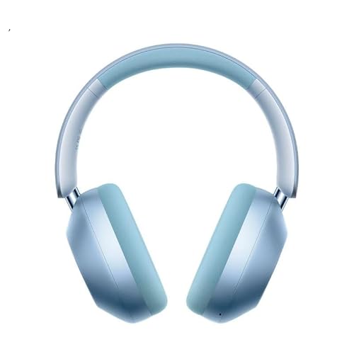 MNNZHG wireless earbuds F6 Active Noise Cancelling Headphones Head Tracking 3D Audio 40mm Hi-Res ANC bluetooth Headset HIFI APP Control ear buds(Azure Blue)