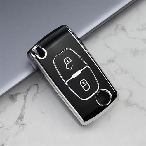 Funda llave coche Peugeot con espadín robusto y carcasa de 2 botones