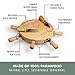 PICNIC TIME Mariner Cheese Board and Knife Set, Novelty Charcuterie Board Set with Stainless Steel Tools Housed in Helm Case Under the Lid, Swivel-Open Serving Platter, and Charcuterie Set, (Parawood)