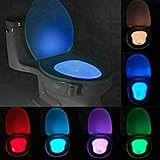 Motion-aktiviert - Wenn du die Toilettenleuchte betätigst, wird es automatisch aktiviert, dein Weg beleuchtet und es wird deaktiviert, während du gehst. Lichtempfindlich für maximale Batterielebensdauer