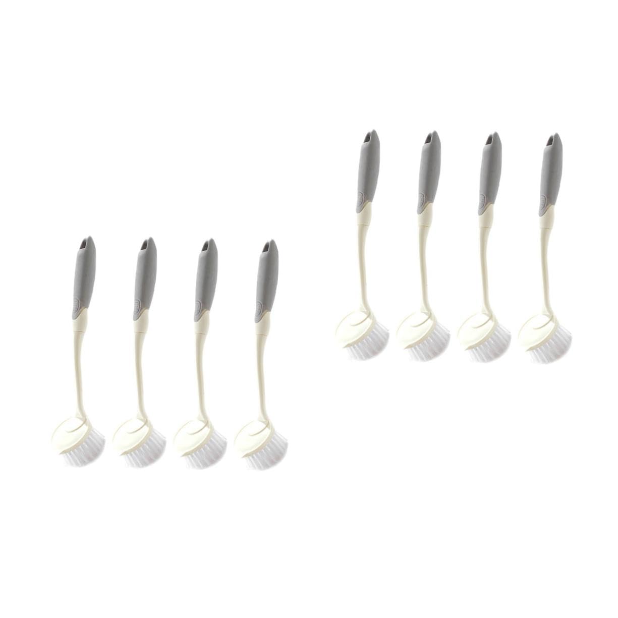 VALICLUD 2 Series Estropajo De Cocina con Mango Herramientas De Limpieza para Platos Y Sartenes Cepillo Multifuncional para Hogar para Fregar Y Limpiar Superficies 4 Piezas*2
