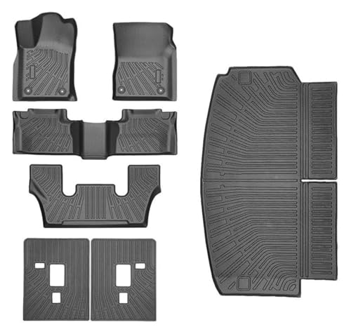 Tapis de sol en TPE haut de gamme pour intérieur Dodge Durango 6 places