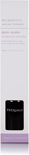 Pecksniffs Difusor de aromaterapia para dormir profundamente, salvia y lavanda calmante 3.4 fl oz, fragancia de larga duración para relajación